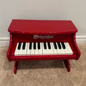 Red Schoenhut 25 Key Toy Piano